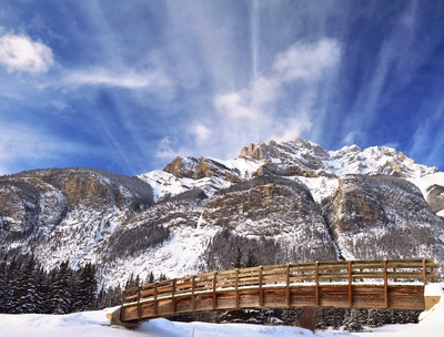Cascade Ponds Picnic Area Winter Banff