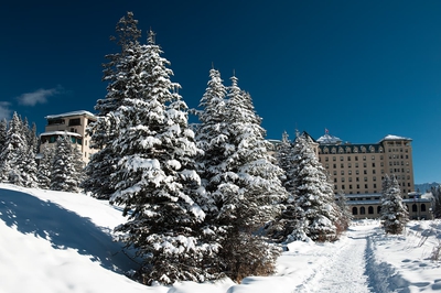 Lake Louise View On Fairmont Chateau Lake Louise