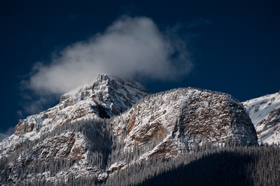 Snowy Mountain Top Winter Banff