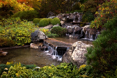 Botanical Garden Cascades Montreal