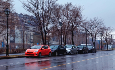 Old Port Parked Cars Montreal