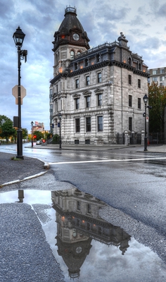 Old Port Rainy Day Montreal